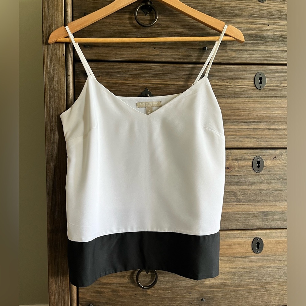 Banana Republic Black and White Cami, size Small